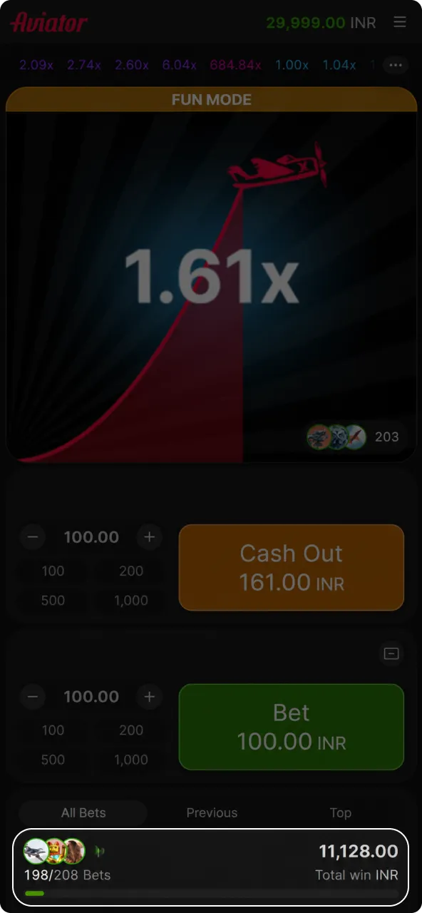 Review your balance results right after the Aviator game finishes.